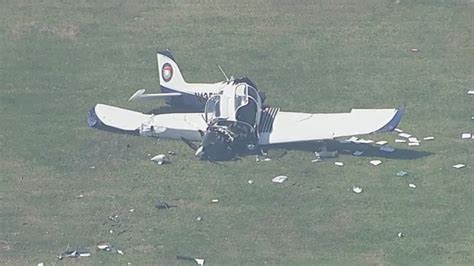 Small plane crashes on soccer field